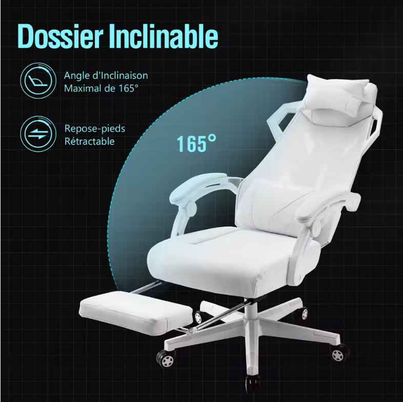 Chaise ergonomique Gaming Confort