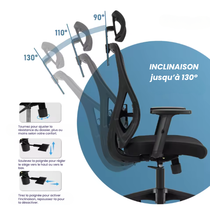 chaise ergonomiques - Zora