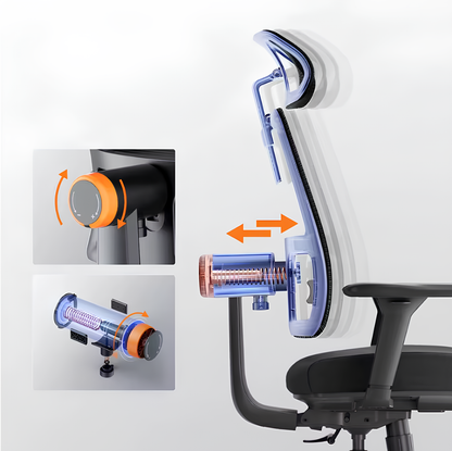 Chaise ergonomique Pro Confort + repose pied