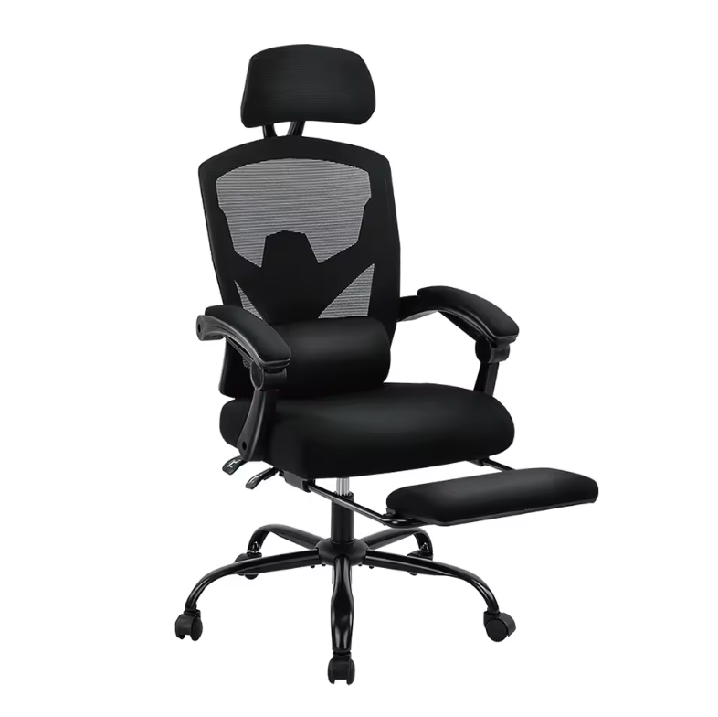 Chaise ergonomique confort + repose pied