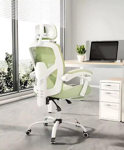 Chaise ergonomique confort + repose pied